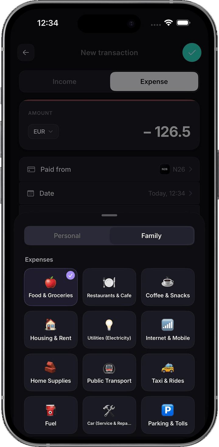 Creating a transaction